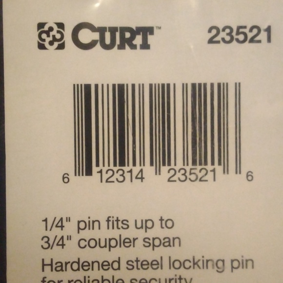 Curt Coupler Lock For Trailer Hitch (1/4"- 3/4") - Picture 4 of 5